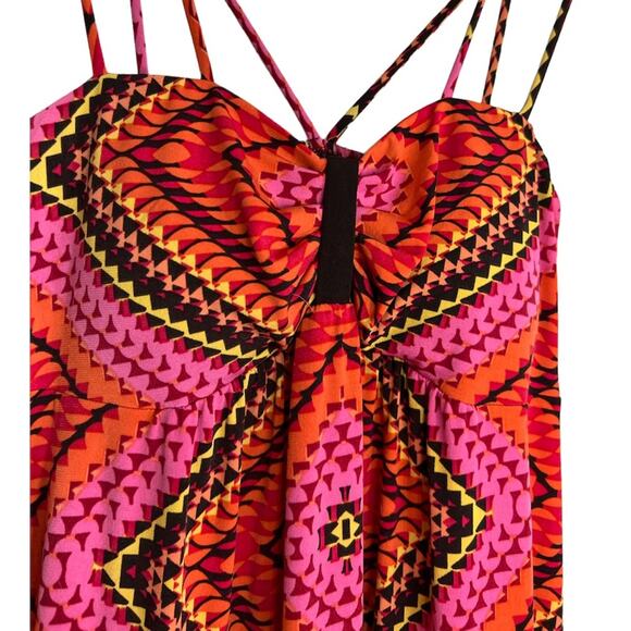 Carole Little Maxi Boho Sleeveless V Neck Summer Dress 12 - Picture 5 of 11